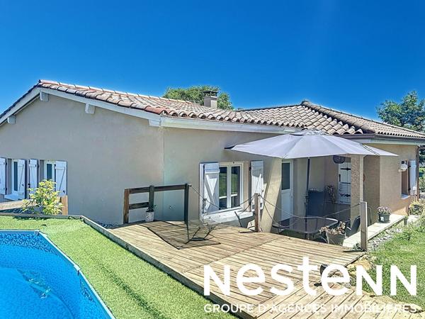 A vendre : Maison plain pied avec jardin et piscine semi-enterrée - Secteur MACON (71000)