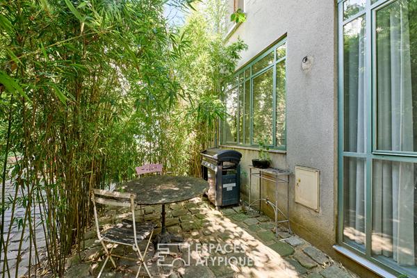Maison d’architecte avec terrasse au calme d’une impasse