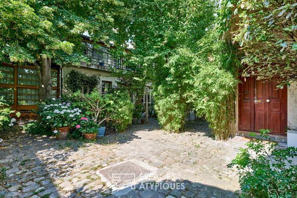 Maison d’architecte avec terrasse au calme d’une impasse