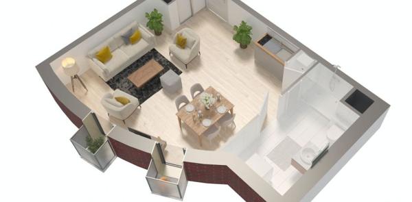 Appartement 1 pièce de 28 m² à Rennes (35000)