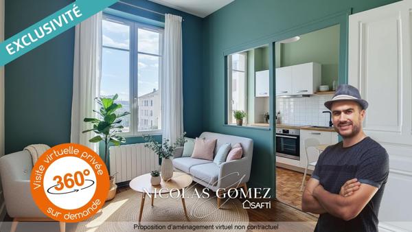 Appartement T2 bis 37 m² à rafraichir