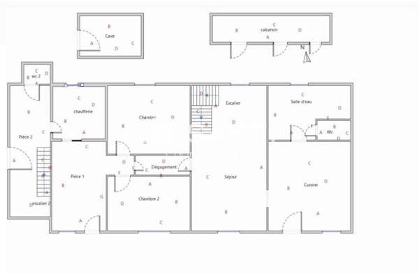 Double maison fort potentiel de réaménagement