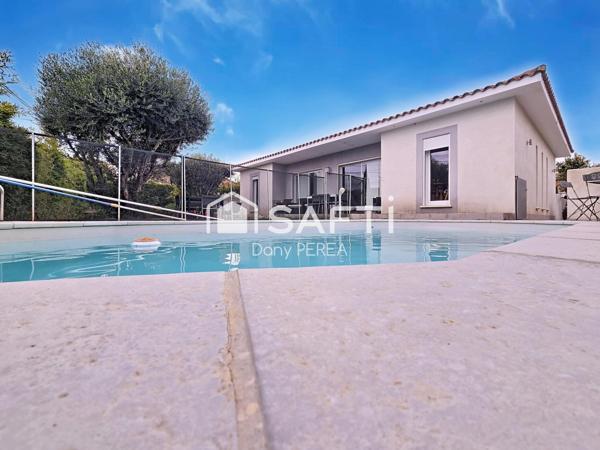 Villa 100 m2, piscine, jardin et garage