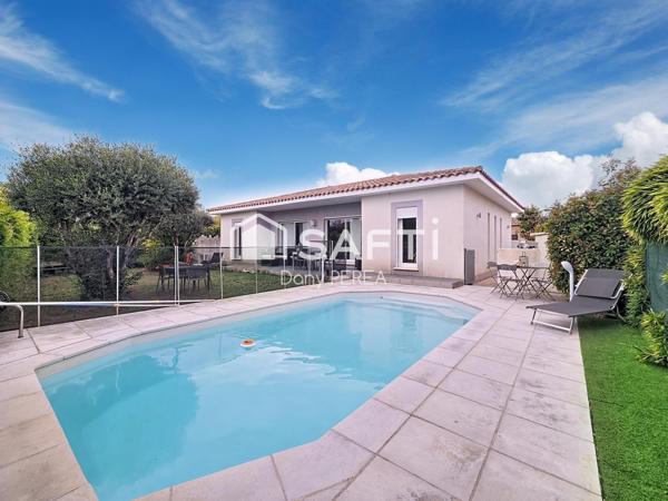 Villa 100 m2, piscine, jardin et garage