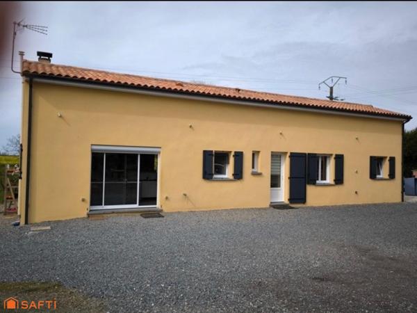 Charmante maison de 120 m² avec studio indépendant et grand jardin à Montjean (16240)