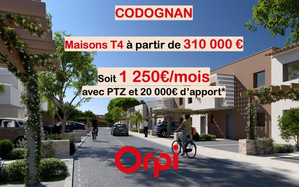 Appartement à vendre    4 pièces • 93 m2 Codognan