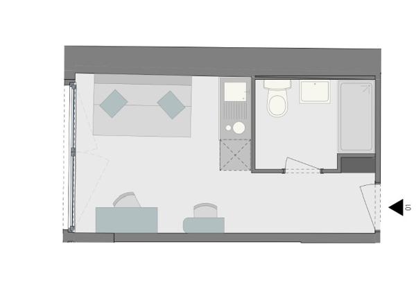 Appartement Reims 15.32 m²