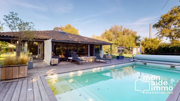 Maison de 136m² + grand garage avec bureau sur 2300m² de terrain