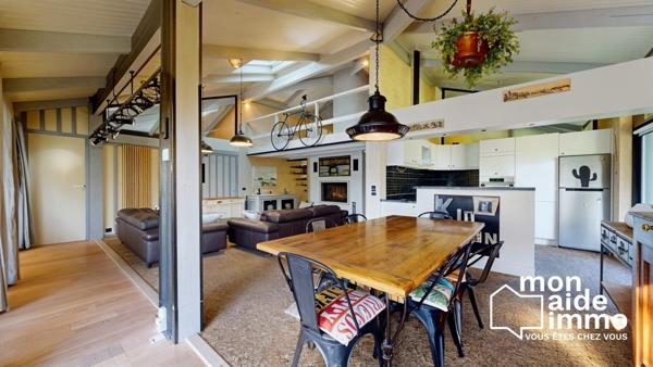 Maison de 136m² + grand garage avec bureau sur 2300m² de terrain