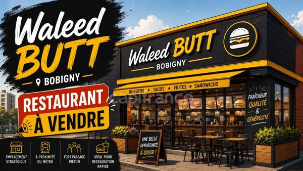 Fonds de commerce Restaurant rapide à vendre BOBIGNY (93)