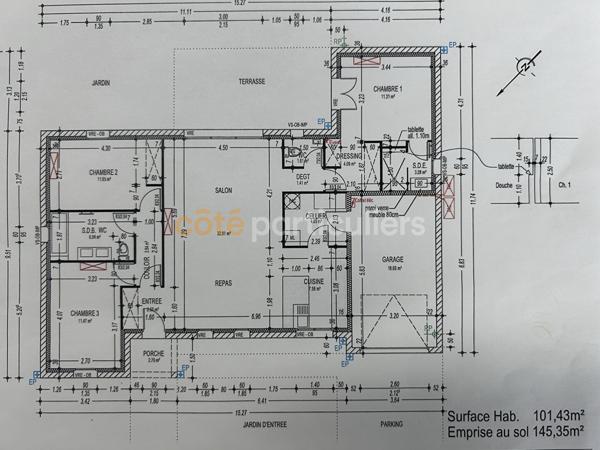 Vente
                Maison101,43 m² - 4 Pièces -
                    ARVERT (17530)
