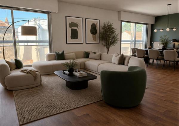 Appartement de 105 m² avec garage dans une résidence de standing