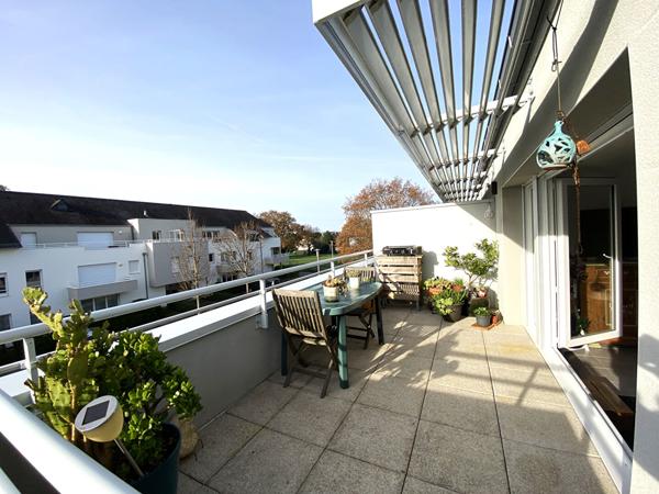 Appartement à vendre à Vannes secteur Saint Guen 3 chambres dernier étage terrasse !