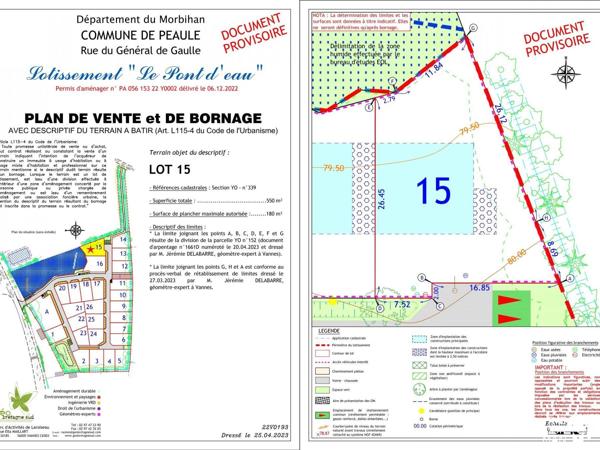 Terrain - Vendu - 550 m² - PEAULE | The Door Man