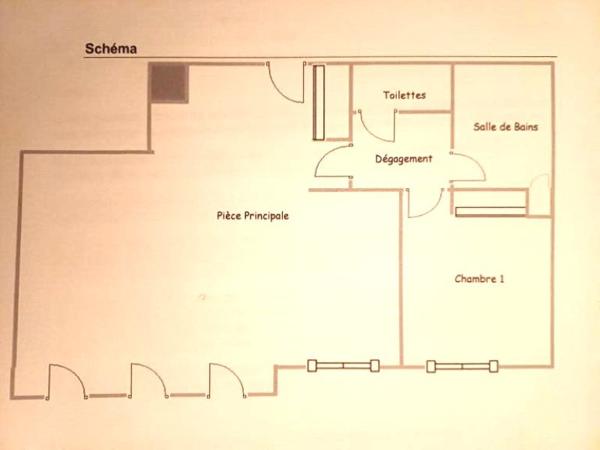Grand T2 de  49 m2 en superbe état