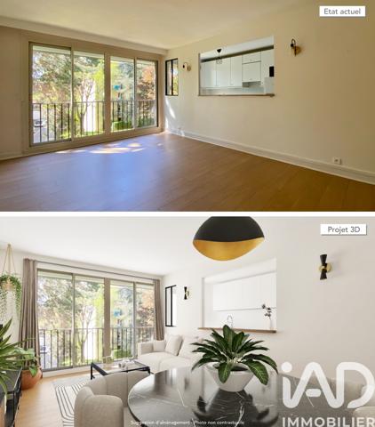 Appartement à vendre 3 pièces 66,86 m² Sceaux