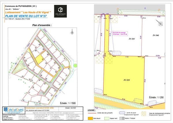 Vente / Terrain constructible à Puygouzon (81990)