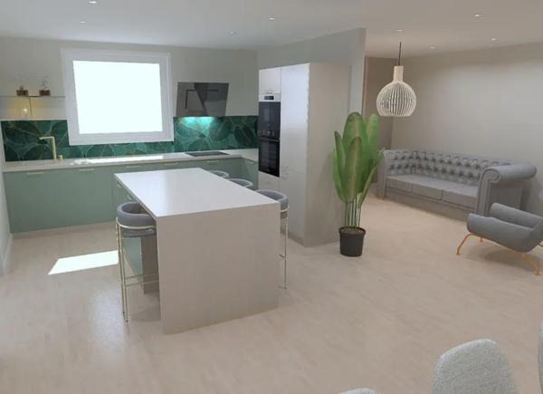 Superbe T3/T4, en rez de jardin avec terrasse et parking
