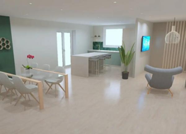 Superbe T3/T4, en rez de jardin avec terrasse et parking
