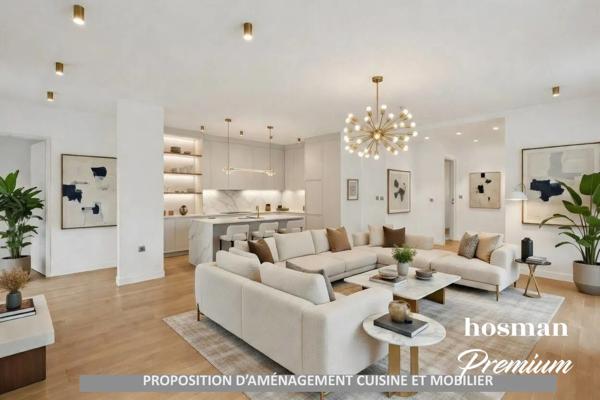 Appartement 4 pièces 110 m² avec balcon - Neuilly-sur-Seine - Ile de la Jatte.