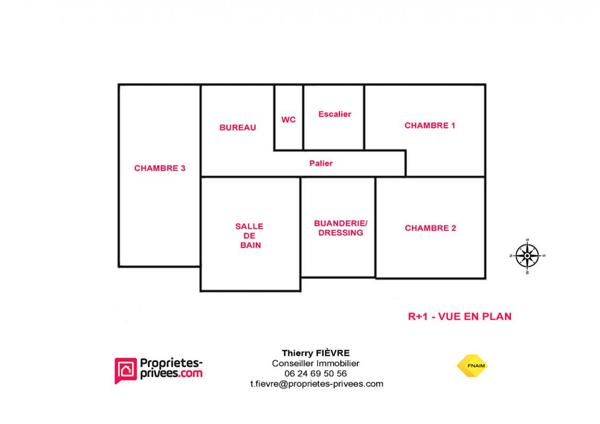 Sorigny 37250 - Centre bourg :  Maison 5 pièces , 112 m2, 3 chambres