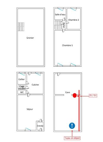 A CARROUGES - une maison d'habitation à rénover (93m²), en plein coeur de CARROUGES
