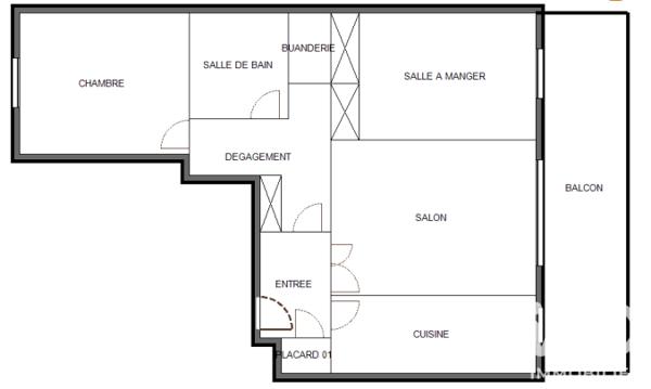 Appartement à vendre 3 pièces 73,14 m² Châtenay-Malabry