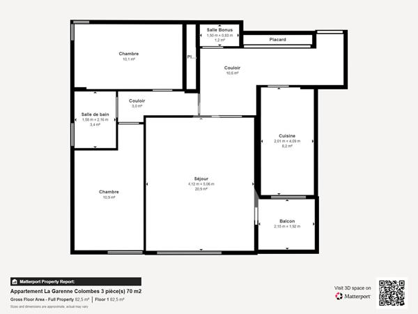 Appartement 3 pièces 71 m2