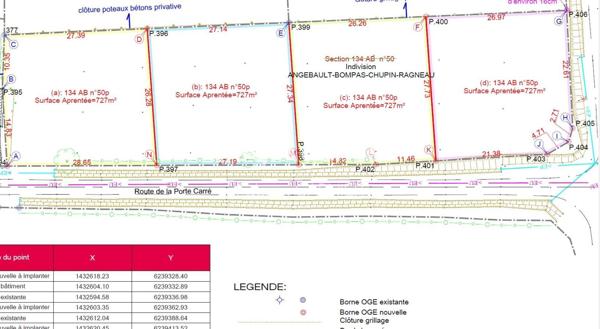 Terrain à FAYE-D'ANJOU, 49380 - 727m²
