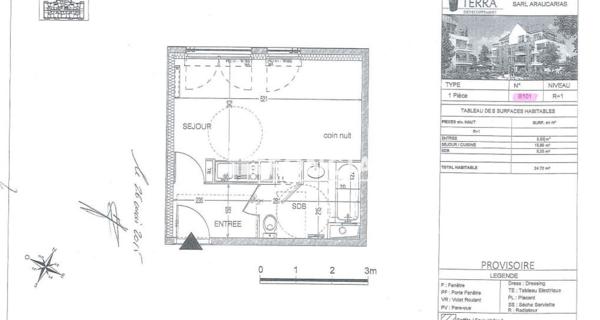 Location Studio 25.04 m² - Créteil 94000