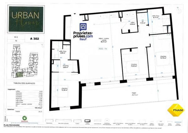 Appartement Narbonne 4 pièce(s) 107.18 m2