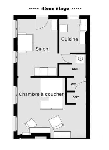Appartement F2 à vendre  2 pièces - 32,62 m 2   PARIS  - 75010