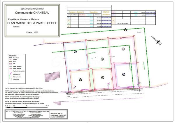 Terrain à bâtir de 1 088 m², non viabilisé à CHANTEAU, correspondant au lot n°5 
- Terrain en second rang
- Zone UR4-L
- Présence d’une frange paysagère
- Libre de constructeur
- Tout à l'égout dans la rue
- Possibilité d’acquérir une bande de terrain supplémentaire sur le côté droit, afin d’augmenter la largeur et la superficie de la parcelle, selon besoins et accord avec les propriétaires