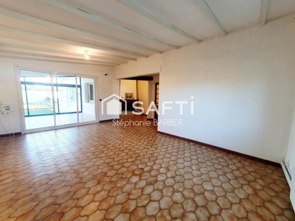 maison plain-pied - 3 chambres - jardin sans vis à vis - piscine - garage