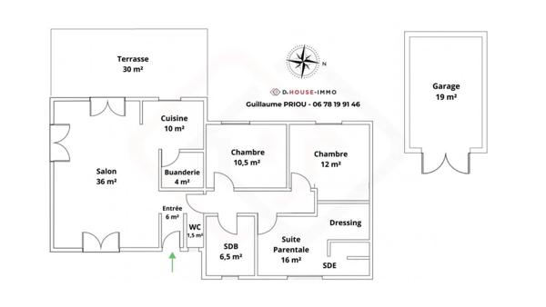Maison à vendre 4 pièces de 107 m²
