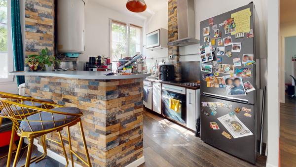 VILLEMOMBLE -CENTRE ÉGLISE -3 PIÈCES À LA DÉCO BOHÈME CHIC, PRÊT À VIVRE- 60 m2