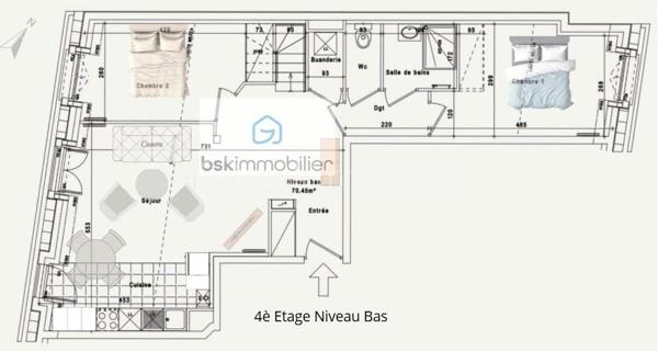 Duplex de 89,90 m²