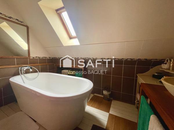 Maison familiale de 140 m², 4 chambres, sous-sol total, 480 m² de terrain