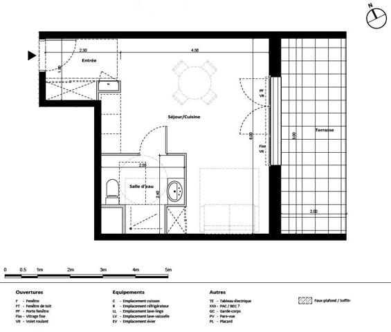 Studio à vendre 33 m² Châteauneuf-de-Gadagne