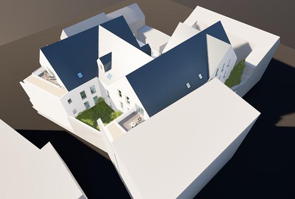 Résidence "TI GLENN" à vendre appartement 2 pièces de 52.53 m² au centre Ville de Concarneau