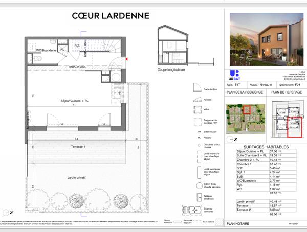 A VENDRE - Toulouse Lardenne - Maison T4 100m² avec jardin