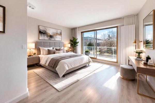 Appartement familial lumineux avec balcons et vue