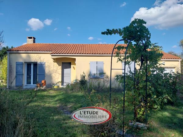 Machecoul-St Même : plain pied de 108.5 m², 4 chambres, double-garage, terrasse sur 1484 m² de parcelle !