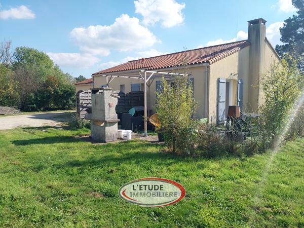 Machecoul-St Même : plain pied de 108.5 m², 4 chambres, double-garage, terrasse sur 1484 m² de parcelle !