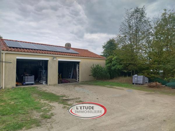 Machecoul-St Même : plain pied de 108.5 m², 4 chambres, double-garage, terrasse sur 1484 m² de parcelle !
