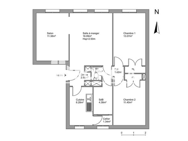 Location Appartement 3 pièces 69.48 m² - RUE DU 17 AOUT Cahors 46000