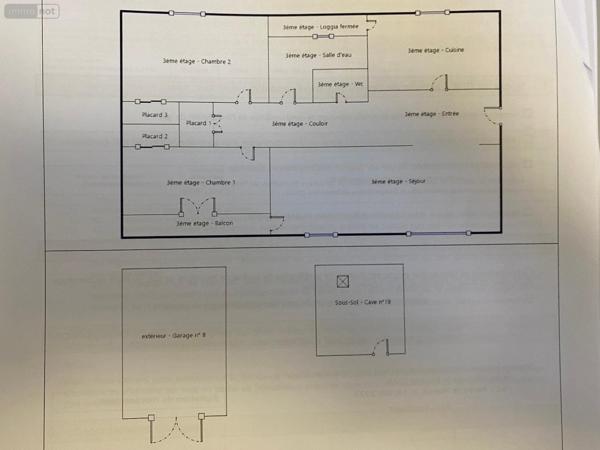 Appartement à vendre à Paray-le-Monial en Saône-et-Loire (71600), ref : A-P-ANCO   
NORD