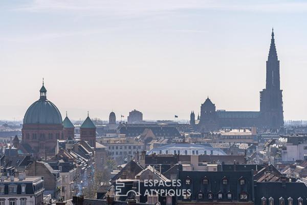 Appartement contemporain avec vue sur la Cathédrale et les Vosges.