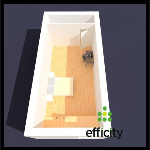 Appartement 1 pièce - 35 m² Exclusivité efficity