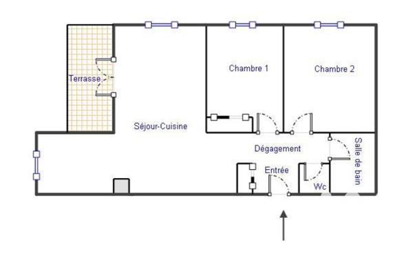 Location appartement 3 pièces 54 m² Toulouse